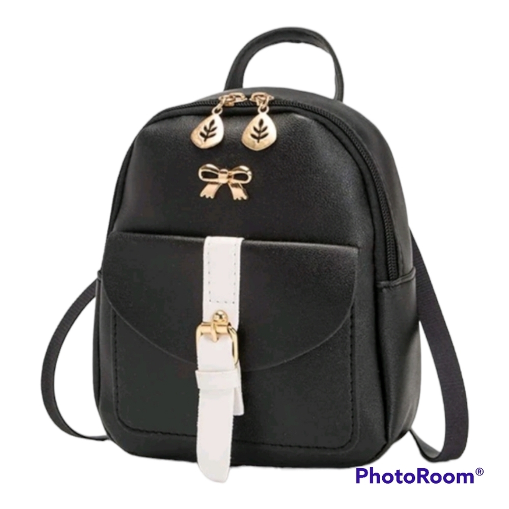 Coquette Mini Backpack with Bow & Buckle